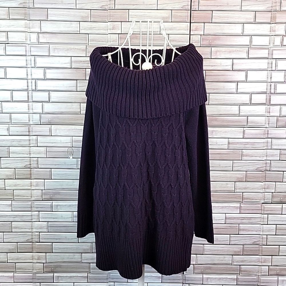 Gloria Vanderbilt cowel neck sweater Size S